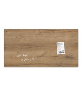 Sklenená tabuľa artverum 91x46cm prírodné drevo 