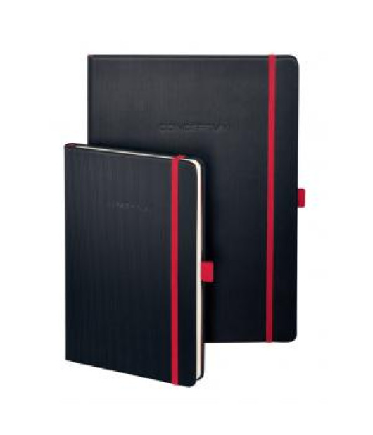 Zápisník CONCEPTUM Red Edition A4, linajkový čierno-červený 