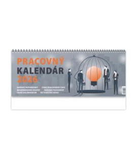 Stolový kalendár riadkový 30 x 12 cm - Pracovný veľký 2026 