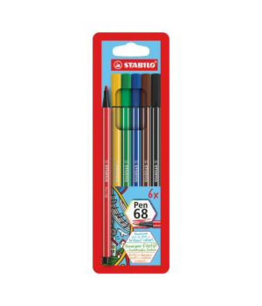 Sada popisovačov STABILO Pen 68/6S 