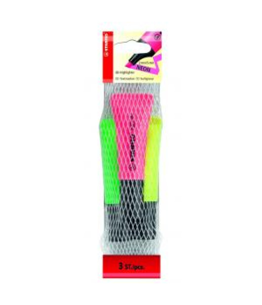 Sada zvýrazňovačov STABILO NEON 3S 