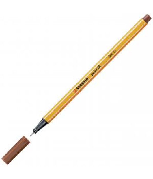 Liner STABILO Point 88 červená hlina 