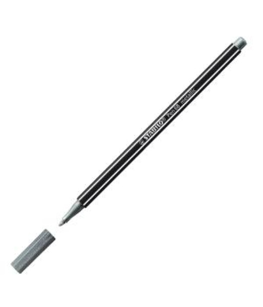 Popisovač STABILO Pen 68 metalic strieborná 