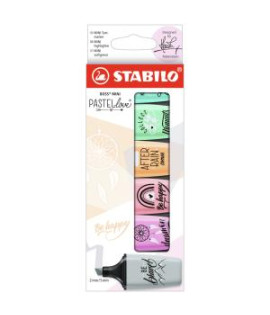 Sada zvýrazňovačov STABILO Boss mini pastel 6ks 