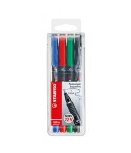 Sada popisovačov OHP STABILO universal S 841/4S 