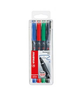 Sada popisovačov OHP STABILO universal F 842/4S 
