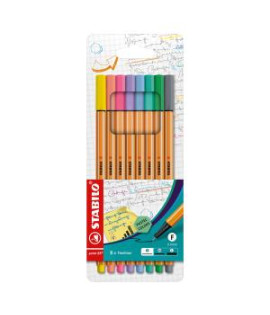 Sada linerov STABILO point 88 pastel /8S 