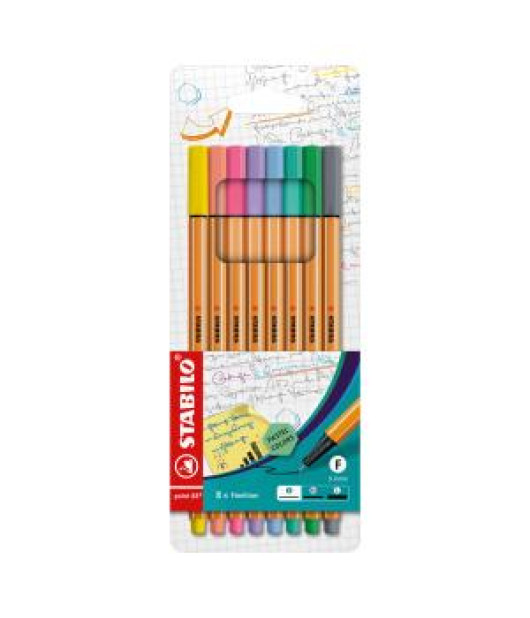 Sada linerov STABILO point 88 pastel/8S 