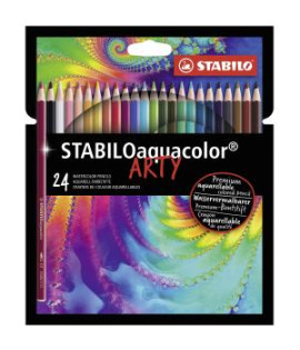Farbičky STABILO aquacolor 24 ks sada ARTY 
