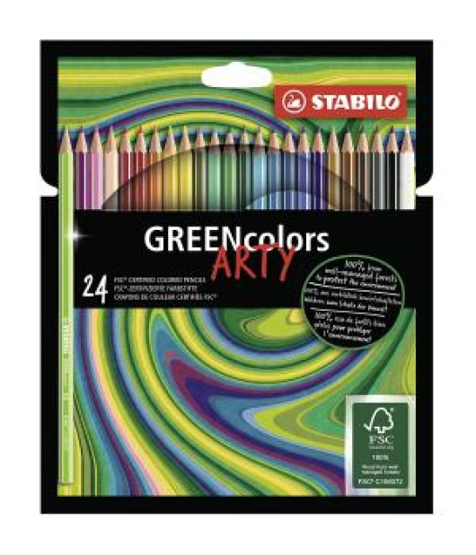 Farbičky STABILO GREENcolors 24ks ’ARTY’ 