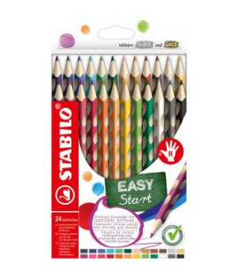 Drevené farbičky STABILO EASYcolors P, sada 24 ks 