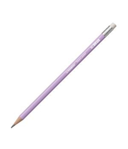 Ceruzka STABILO Swano Pastel HB s gumou pastel fialová 