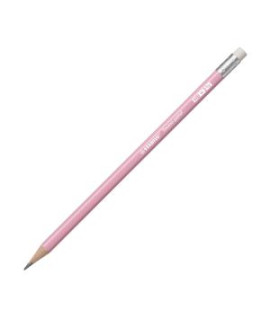 Ceruzka STABILO Swano Pastel HB s gumou pastel ružová 