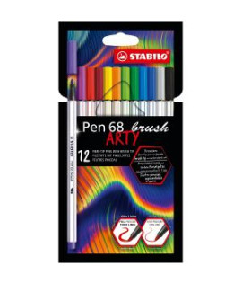 Sada STABILO Pen 68 Brush Arty 12ks 
