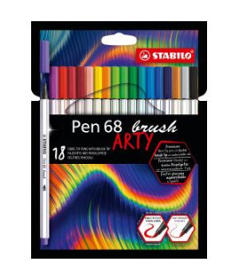 Sada STABILO Pen 68 Brush Arty 18ks 
