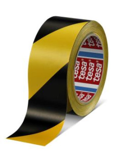 Vyznačovacia páska lepiaca TESA 50 mm x 33 m žlto-čierna 