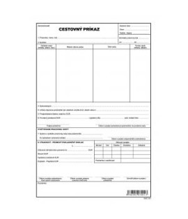 Cestovný príkaz, A4, 1000 listov 