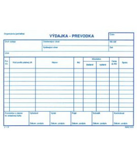 Výdajka - prevodka bez DPH, A5 