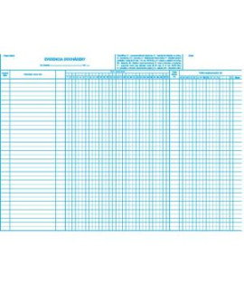 Evidencia dochádzky, A3, list 