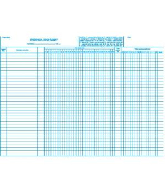 Evidencia dochádzky, A3, list 