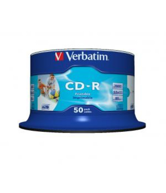 Verbatim CD-R printable cake 50 ks 