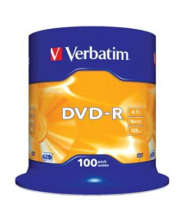 Verbatim DVD-R 16x 4,7GB cake 100 ks 