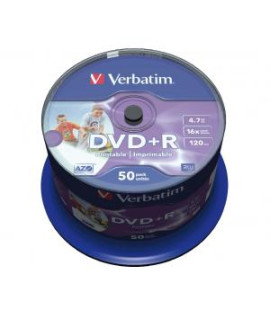 Verbatim DVD+R 16x 4,7GB cake 50 ks 