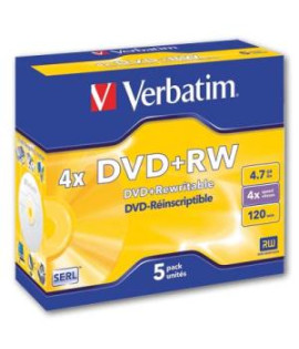 Verbatim DVD+RW 4x klasický obal 