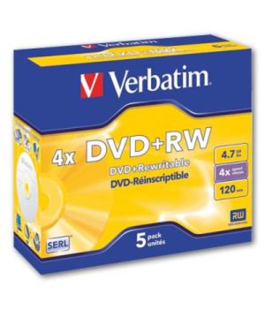 Verbatim DVD+RW 4x klasický obal 
