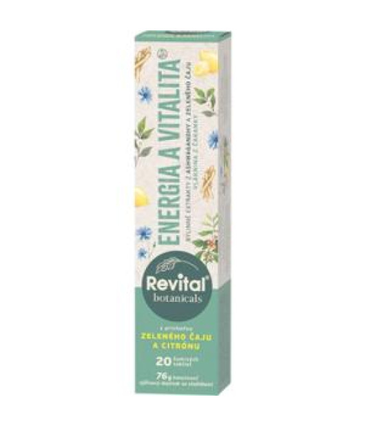 Revital Botanicals Energia a vitalita, 20 šumivých tabliet 