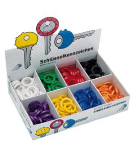 Označovacie krúžky na kľúče WEDO mix farieb 200ks 