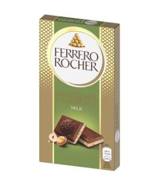 Čokoláda Ferrero Rocher Macadamia 90 g 