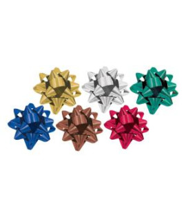 Vianočná darčeková mašľa mix farieb 80mm 