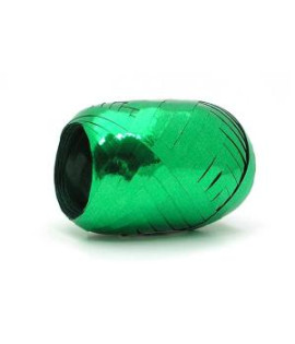 Vianočná darčeková stuha metalická zelená 5mm x 20m 