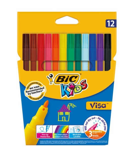 Sada popisovačov BIC KIDS Visa 12 ks Sada popisovačov BIC KIDS Visa 12 ks