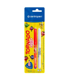 Guľôčkové pero 2675/2 BL Tornado Fruity+zmizík mix farieb