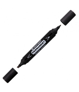 Permanentný popisovač Centropen 1666 double čierny