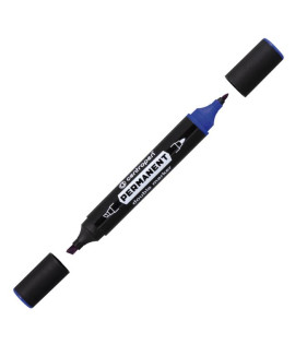 Permanentný popisovač Centropen 1666 double modrý