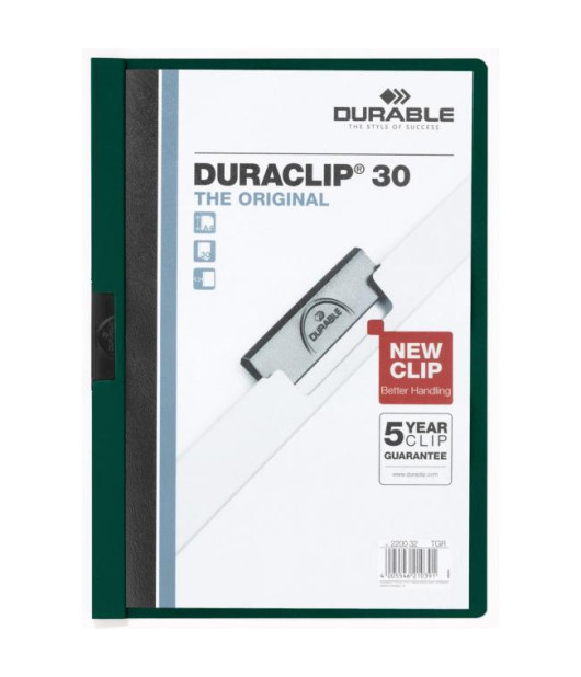 Obal s klipom DURACLIP Original 30 tmavozelený