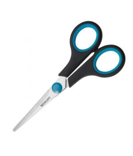 Nožnice Westcott Easy Grip 14cm modro-čierne Nožnice Westcott Easy Grip 14cm modro-čierne
