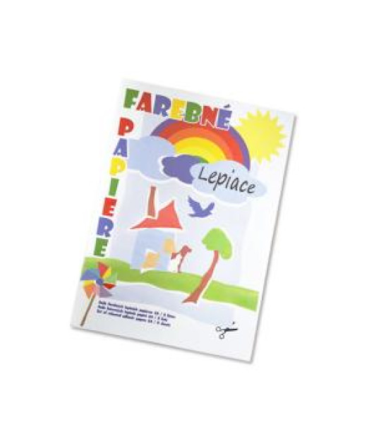 Farebný papier samolepiaci A4 8-hárkový Farebný papier samolepiaci A4 8-hárkový