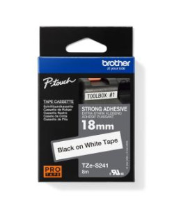 Samolepiaca páska Brother TZe-S241 18 mm biela/čierna