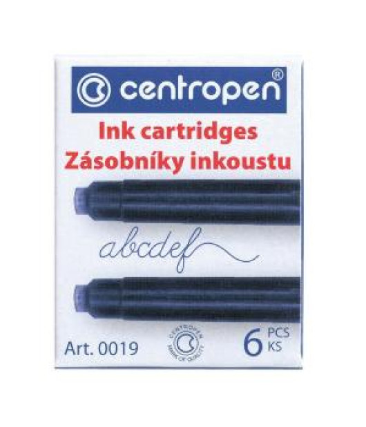 Atramentové bombičky Centropen 0019, 6 ks Atramentové bombičky Centropen 0019, 6 ks