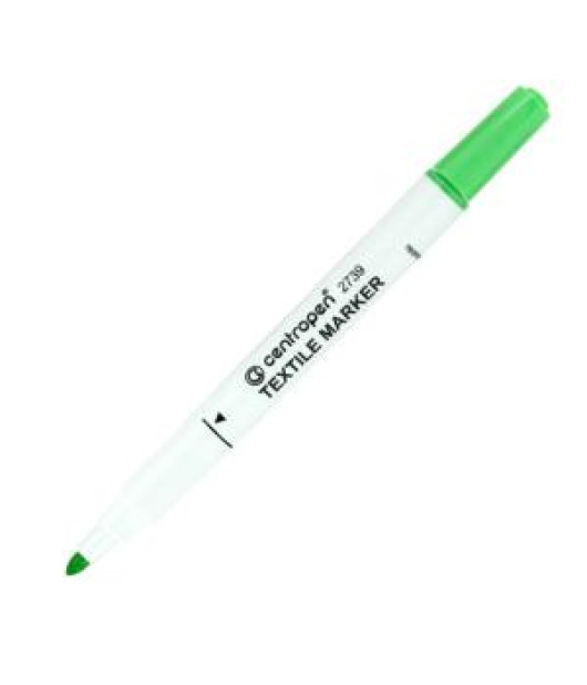 Popisovač na textil Centropen 2739 svetlozelený Popisovač na textil Centropen 2739 svetlozelený