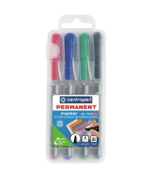 Sada permanentných popisovačov Centropen 2846/4S Sada permanentných popisovačov Centropen 2846/4S