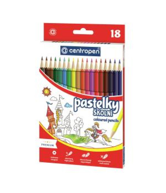 Farbičky šesťhranné CENTROPEN 9520/18f