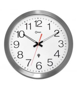 Nástenné hodiny vodeodolné 35cm strieborné