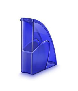 Stojan na časopisy Cep Happy transparentný modrý