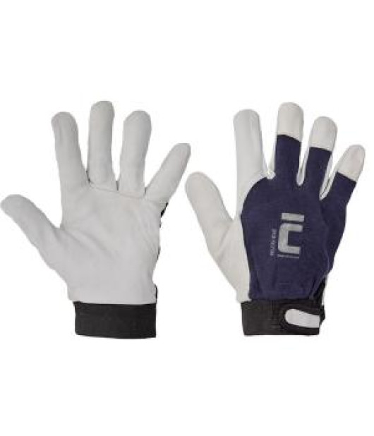 Rukavice pracovné, kombinované Pelican Blue, veľ. 9/L