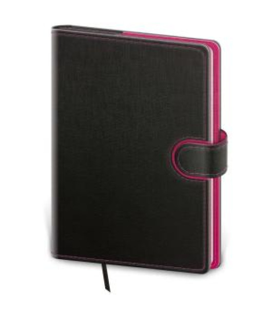Diár Flip denný A5 14,3x20,5cm - antracit/magenta 2027